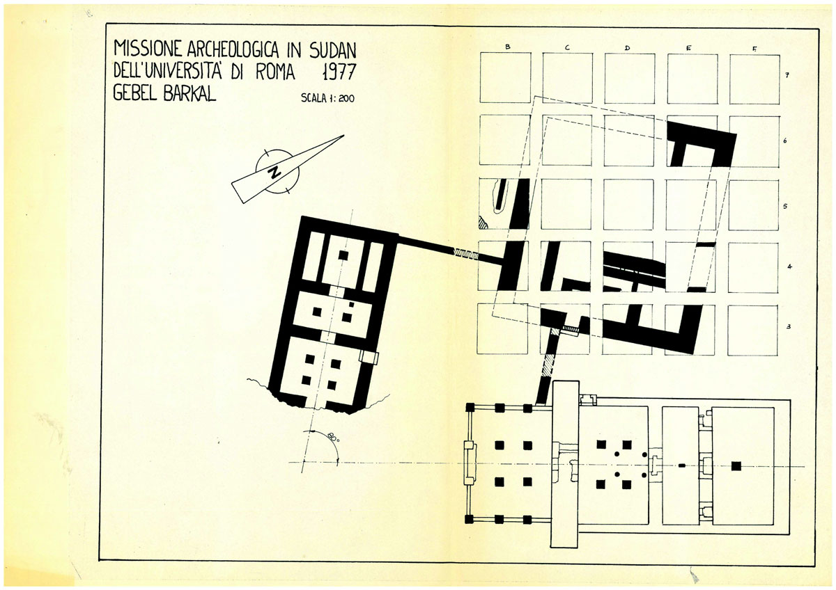 General plan of the two temples